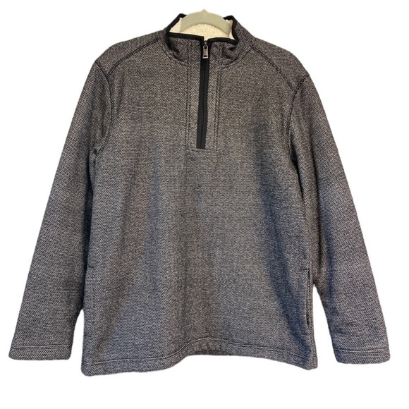 Orvis Men’s Sherpa Lined Quarter Zip Pullover Sweater Sz M - Picture 1 of 12